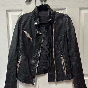 Marrakech black leather jacket